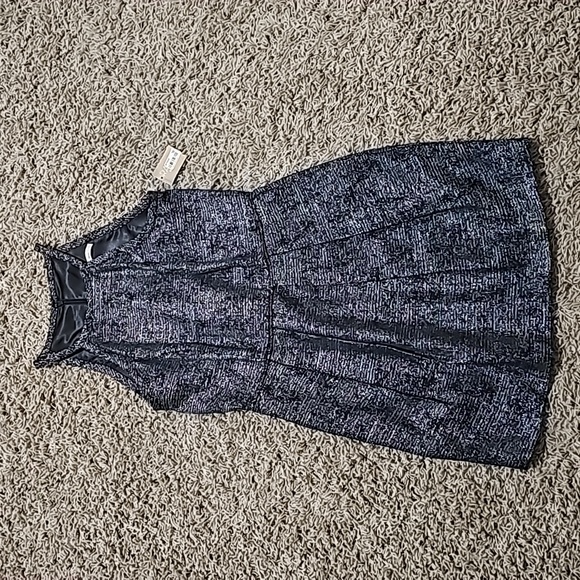 NWT Rachel Roy Sleeveless Mini Dress Multi Coloured Metallic Thread Rainbow 6 - Picture 3 of 7